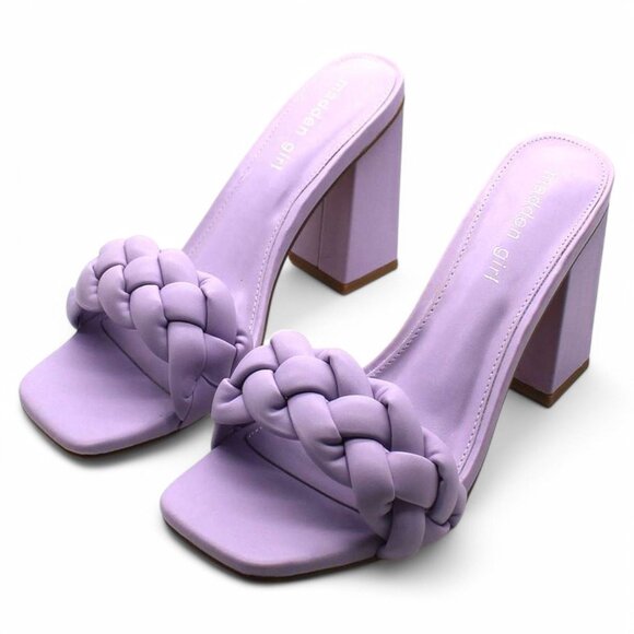 Madden Girl Women S Gracy Braided Mule Sandals - Picture 1 of 8